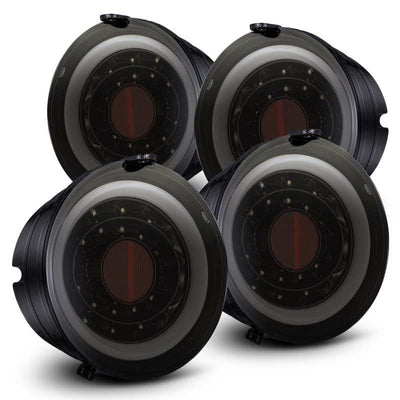 AlphaRex 05-13 שברולט Corvette PRO-Series LED פנסים אחוריים Jet Black