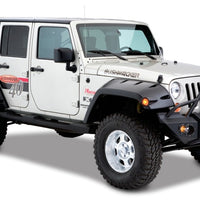 Bushwacker 07-18 Jeep Wrangler Unlimited Max Pocket Style Flares כיסוי מורחב 2 יחידות - שחור