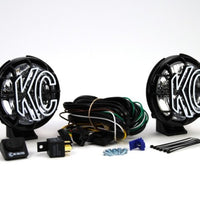 KC HiLiTES Apollo Pro 5in. Halogen Light 55w Spread Beam (Pir Pack System) - שחור