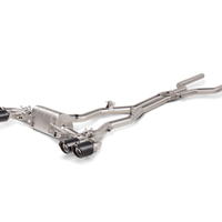 Akrapovic 2021 BMW M8/M8 Competition (F93) Evolution Line Cat Back (טיטניום) עם עצות פחמן