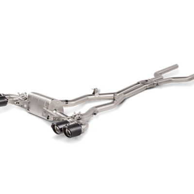 Akrapovic 2021 BMW M8/M8 Competition (F93) Evolution Line Cat Back (טיטניום) עם עצות פחמן