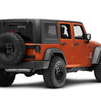 Raxiom 07-18 ג'יפ רנגלר JK LED פנסים אחוריים- בית שחור (עדשה מעושנת)