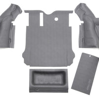 מיטה שטיח 07-10 Jeep JK Unlimited 4Dr אחורי 5 יחידות BedTred ערכת מטען (כולל דלת תא המטען ותוחם אמבטיה)