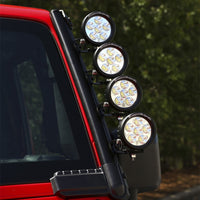 Rugged Ridge 07-18 ג'יפ רנגלר JK Elite Fast Track שמשה קדמית מתלה בר אור ללא מוט צולב