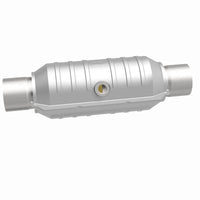 MagnaFlow Conv Univ 2.25 אינץ' מרכז כניסה/יציאה/מרכז עגול 11 אינץ' גוף L x 5.125 אינץ' רוחב x 15 אינץ' כולל L