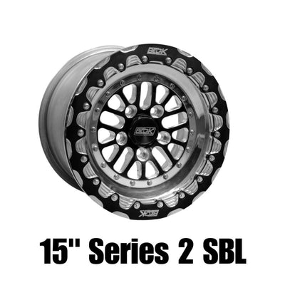 גלגל אחורי Belak 15x11 GTR (OEM Small Brake Kit Req) / 5x114.3 BP / גלגל מסדרה 2- Beadlock יחיד