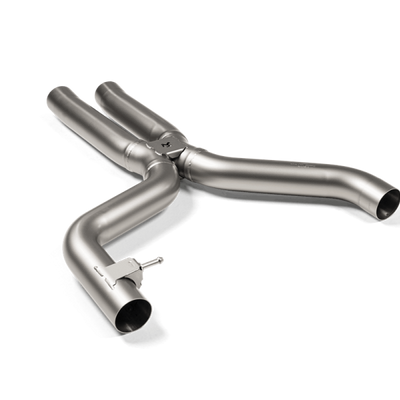 Akrapovic 2021+ BMW G87 M2, G80 M3 &amp; G82 M4 Evolution צינור קצר קישור ללא תהודה (טיטניום)