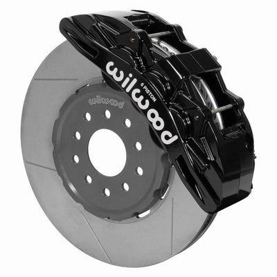 ערכת בלימה קדמית של Wilwood SX6R 14 אינץ' GT מחוררת שחור 05-13 Chevy Corvette