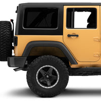 Raxiom 07-18 ג'יפ רנגלר JK LED פנסים אחוריים- בית שחור (עדשה מעושנת)