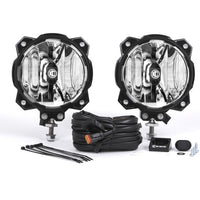 KC HiLiTES 6 אינץ'. Pro6 Gravity LED אור 20 ואט יחיד מסוג SAE/ECE אלומת נסיעה (מערכת חבילה זוגית)