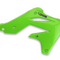 Cycra 13-16 Kawasaki KX250F Powerflow רדיאטור תכריכים - OEM ירוק