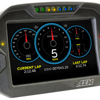 AEM CD-7 ללא רישום GPS מאופשר Race Dash סיבי פחמן תצוגה דיגיטלית ללא VDM (כניסת CAN בלבד)