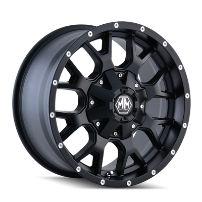 Mayhem 8015 Warrior 20x9 / 6x120 BP / 30mm Offset / 78.1mm Hub Black Matte Wheel