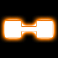 ORACLE Lighting תגי אותיות לד אוניברסלי מואר - מט גימור משטח - H ראה אחריות