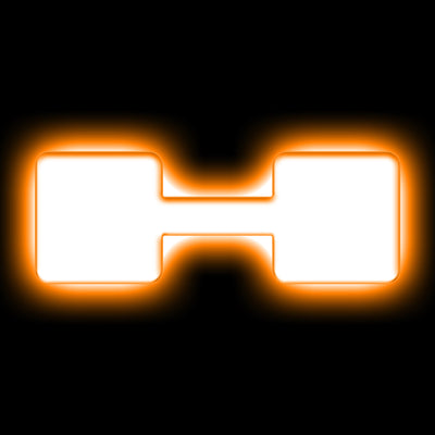 ORACLE Lighting תגי אותיות לד אוניברסלי מואר - מט גימור משטח - H ראה אחריות