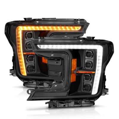 ANZO 18-20 פורד F-150 (עם הלוגן מפעל) Z-Series Full LED Proj פנסי - זוג