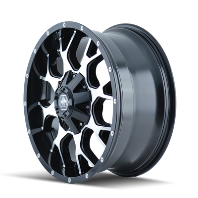 Mayhem 8015 Warrior 17x9 / 6x135 BP / -12mm Offset / 106mm Hub שחור/גלגל פנים מעובד