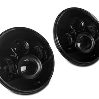 פנסי LED Daymaker מסדרת Raxiom 97-18 ג'יפ רנגלר TJ/JK Axial - מארז שחור (עדשה שקופה)