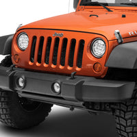 Raxiom 97-18 Jeep Wrangler TJ/JK Axial Spider LED פנס עם Amber DRL- Chrome Hsng (עדשה שקופה)
