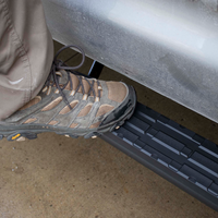 Fishbone Offroad 07-21 Toyota Tundra Crew Max Cab מדרגות צד סגלגלות - מרקם שחור