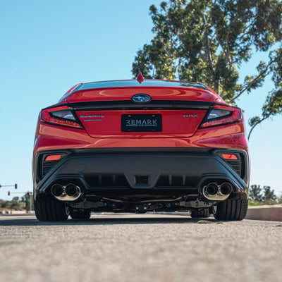 הערה 2022+ סובארו WRX VB אגזוז אחורי עם קצה קיר כפול מפלדת אל חלד שרופה