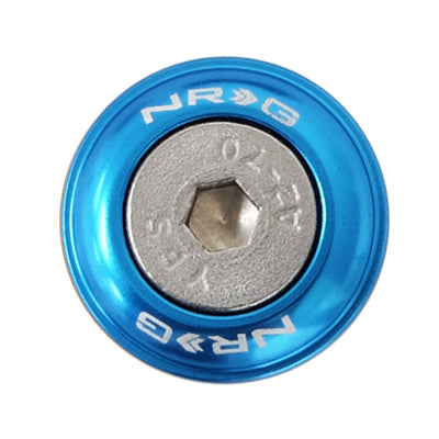 ערכת כביסה של פגוש NRG עם מסמרות לפלסטיק (כחול) - סט של 10