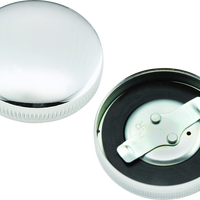 Bikers Choice 36-E73 Chrome Early Nonvent מכסה גז Fatbob טנק צד שמאל מחליף HD 61103-65