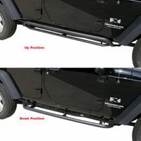 Rampage 2007-2018 Jeep Wrangler(JK) Srs Side Bar Rockerguard Step - שחור