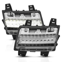 ANZO 18-19 Jeep Wrangler JL LED Chrome Clear עם אות רציף