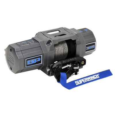 Superwinch 3500 LBS 12V DC 7/32in x 40ft חבל סינטטי Hawse Fairlead SP 35SR כננת
